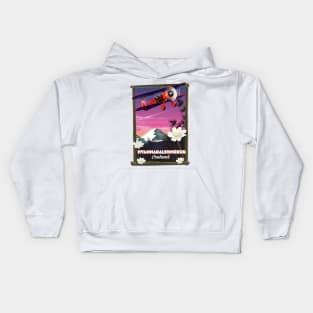 Hvannadalshnúkur Iceland travel poster Kids Hoodie